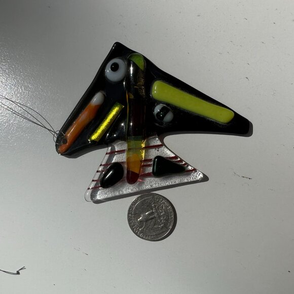 #7435 FISH SUN CATCHER SUN FUSED GLASS - Picture 7 of 11